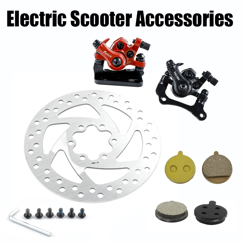 Universal For 8/10 Inch Electric Scooter Mechanical Disc Brake Front & Rear Disc Rotor Brake 1 Pair Right Side For Kugoo m4