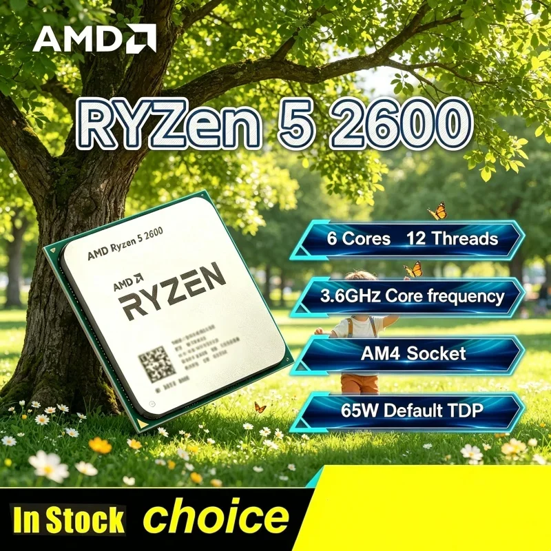 

Spare AMD Desktop Processor Ryzen 5 R5 2600 3.4GHz 6-Core 12-Thread Socket AM4
