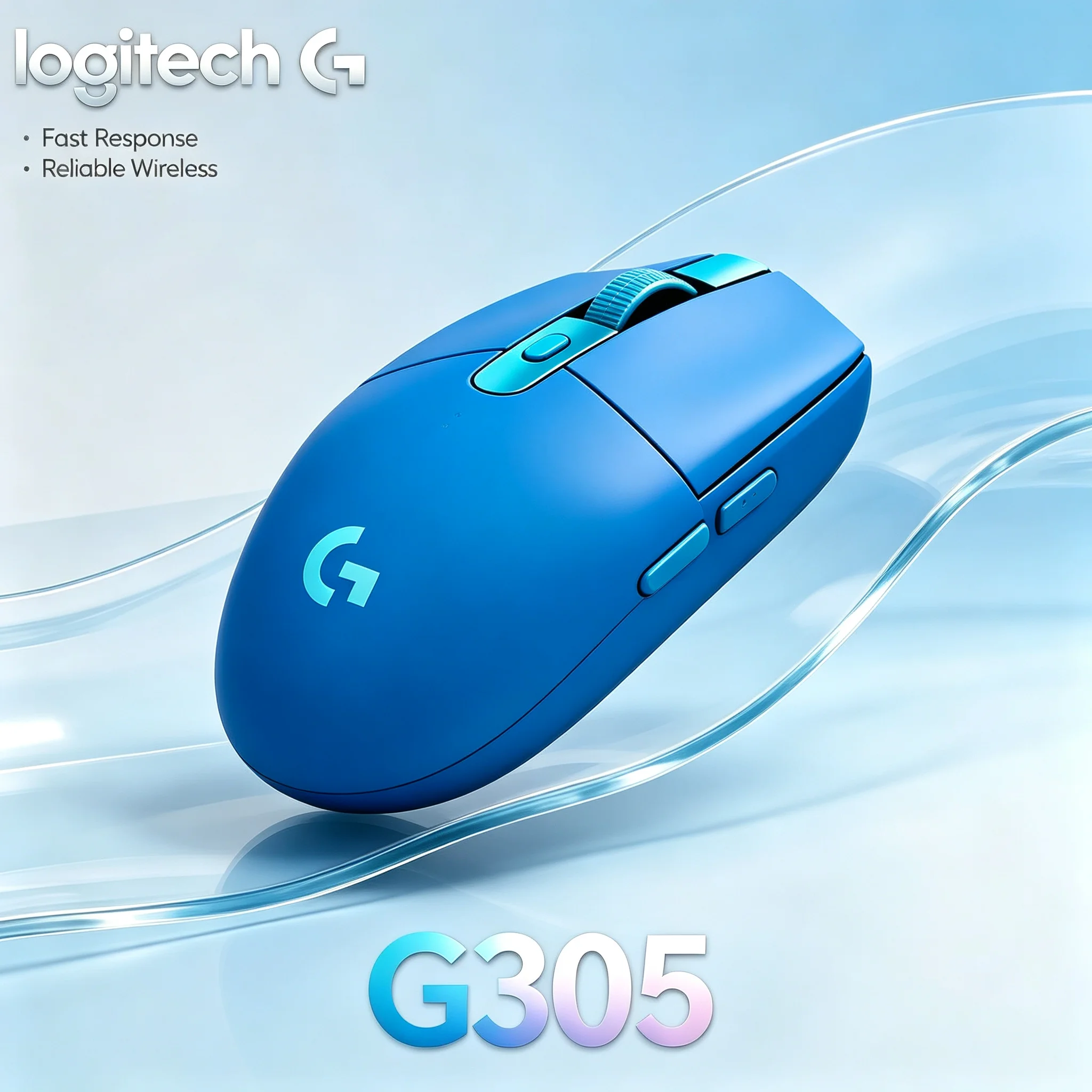 Logitech G305 HERO Sensor Wireless Mouse Fast Response Click 12K DPI For PUBG CS2 LOL Game And Office