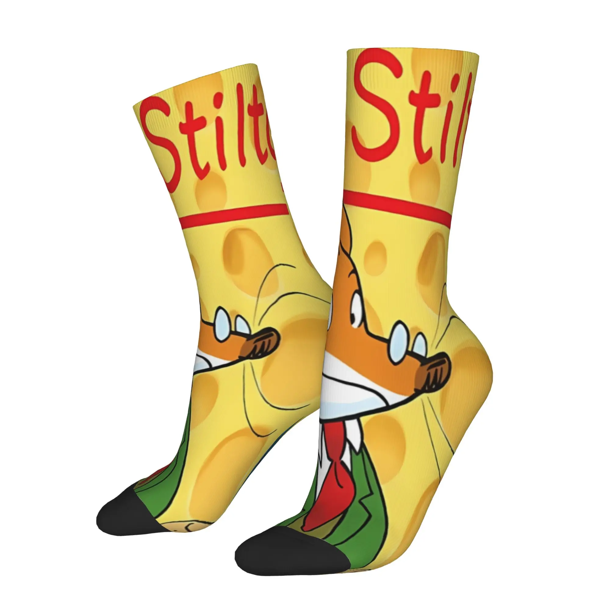 

1 Pair Funny Sock Geronimo Stilton Geronimo Stilton Hip Hop Seamless Pattern Printed Men Crew Socks Casual Men's Socks