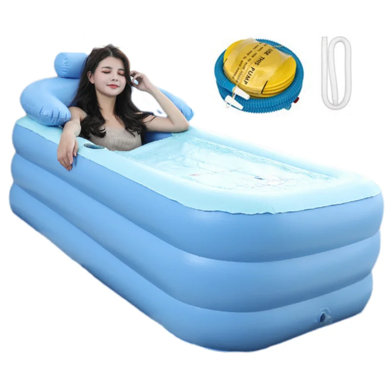 Adult Portable Bathtub Foldable SPA Bathtub Folding Bath Tub Water Plunge Tub for Children Family Swimming Pool Application