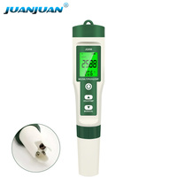 LCD Display PH Meter Handheld Water Quality Tester PH TDS EC SALT TEMP S.G ORP H2 Fertile Resistivity Detector for Aquarium Pool