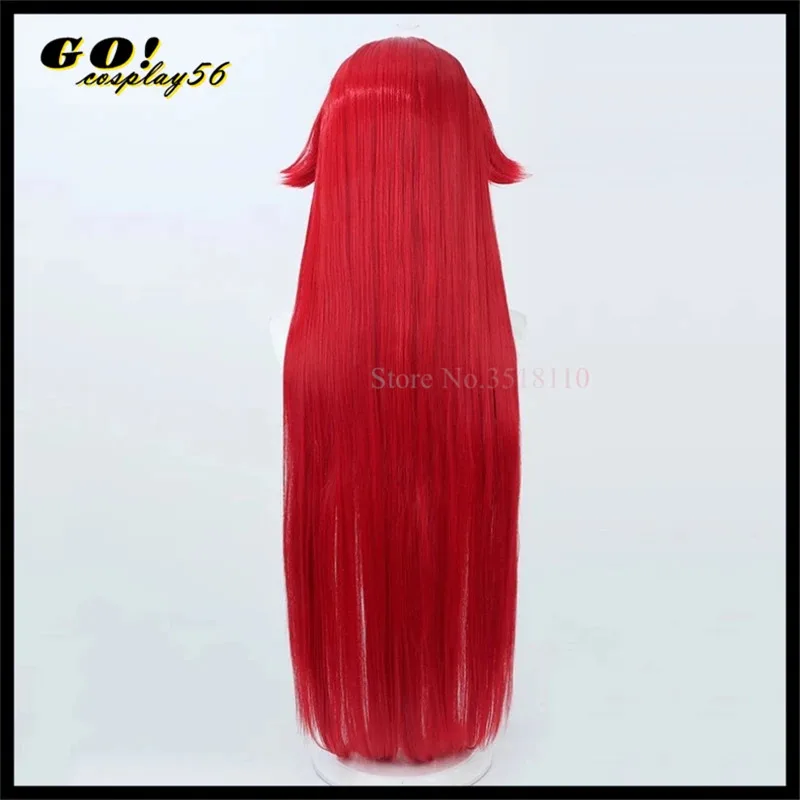 2025 NIKKE парик для косплея с красным капюшоном, длина 100 см, прямые термостойкие синтетические волосы, игровой головной убор