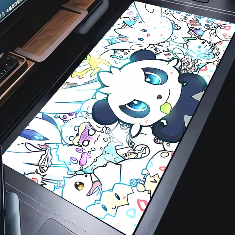 

90x40cm Mouse Pad Pokemon rubber table E-sports Players Gamer Desk mat Computer Keyboard Pad gaming accessories carpet mousepad