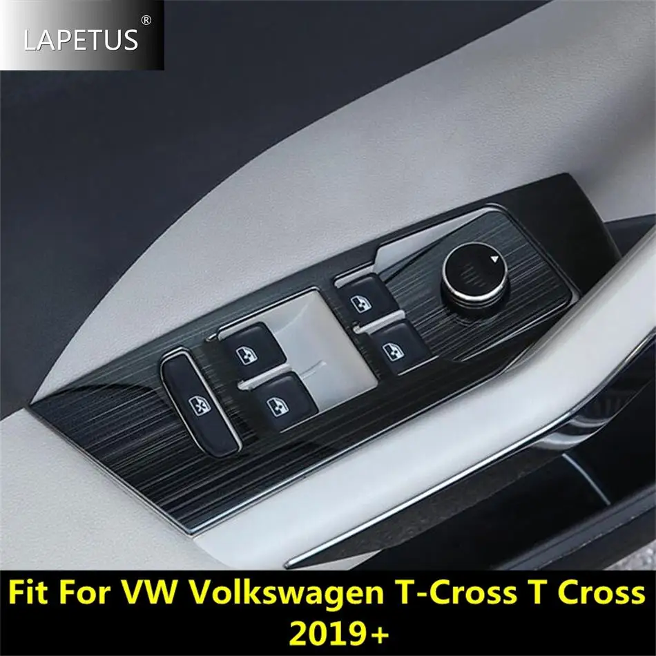 

ABS Car Door Armrest Window Lift Button Control Panel Decor Cover Trim For VW Volkswagen T-Cross T Cross 2019 - 2023 Accessories