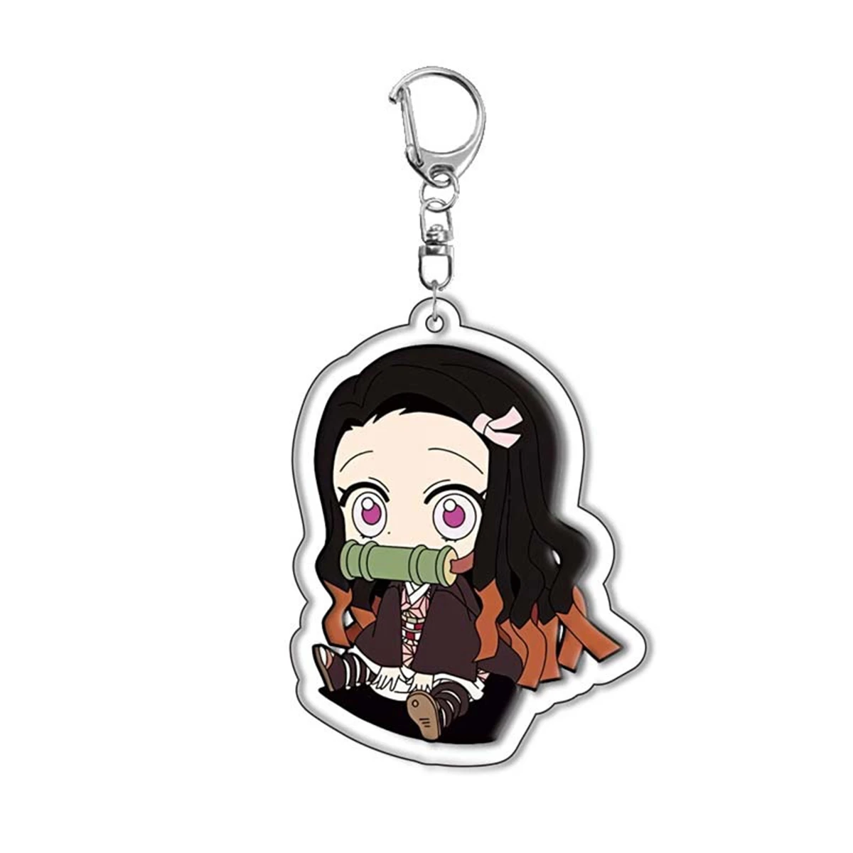 Anime Acrylic Keychain-Demon Slayer y2k Cartoon Character Pendant Suitable for Bags and Keys,cosplay gifts Perfect Gift for Fans