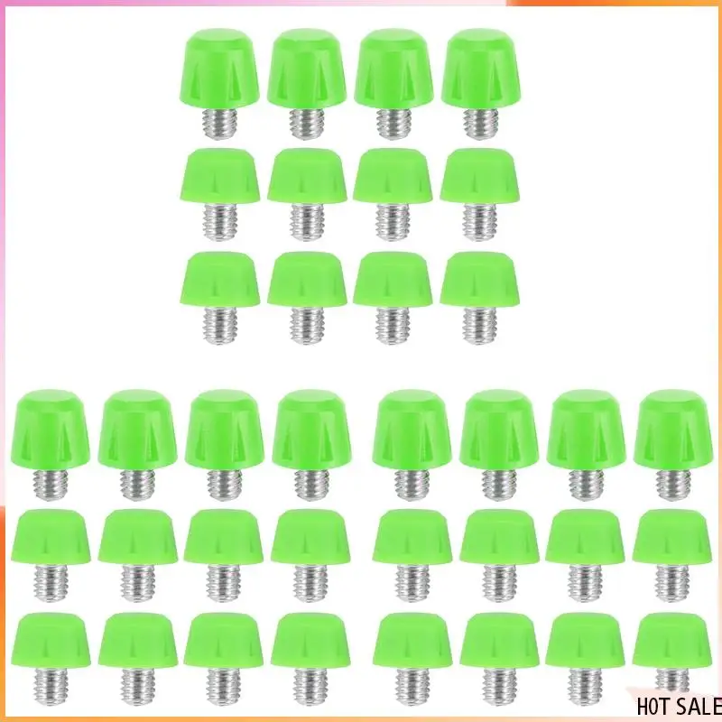 B72A 36 個サッカーブーツスタッドノンスリップネジネジ M6 プロフェッショナル交換スパイク SG に AG アディダスグリーン