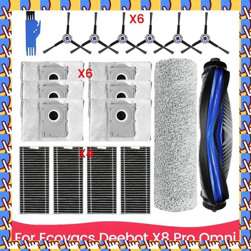 

A79I Replacement Parts Vacuum Cleaner Main Side Brush HEPA Filters Dust Bags Replacement Accessory Kit