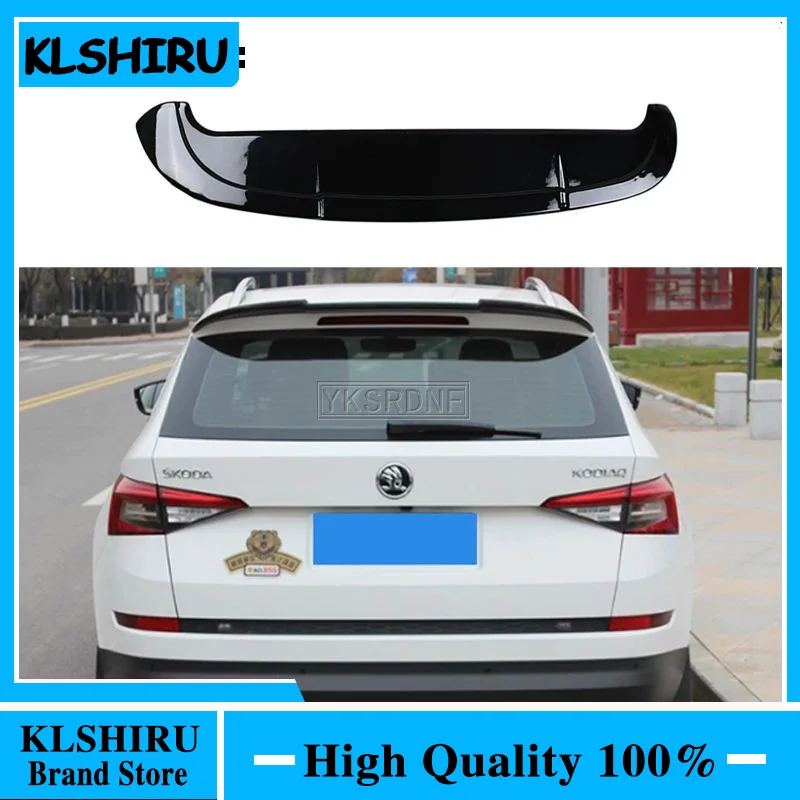 New design High Quality ABS Material For Skoda Kodiaq 2017 2018 2019 Spoiler Primer Paint Rear Trunk Roof Rear Spoiler