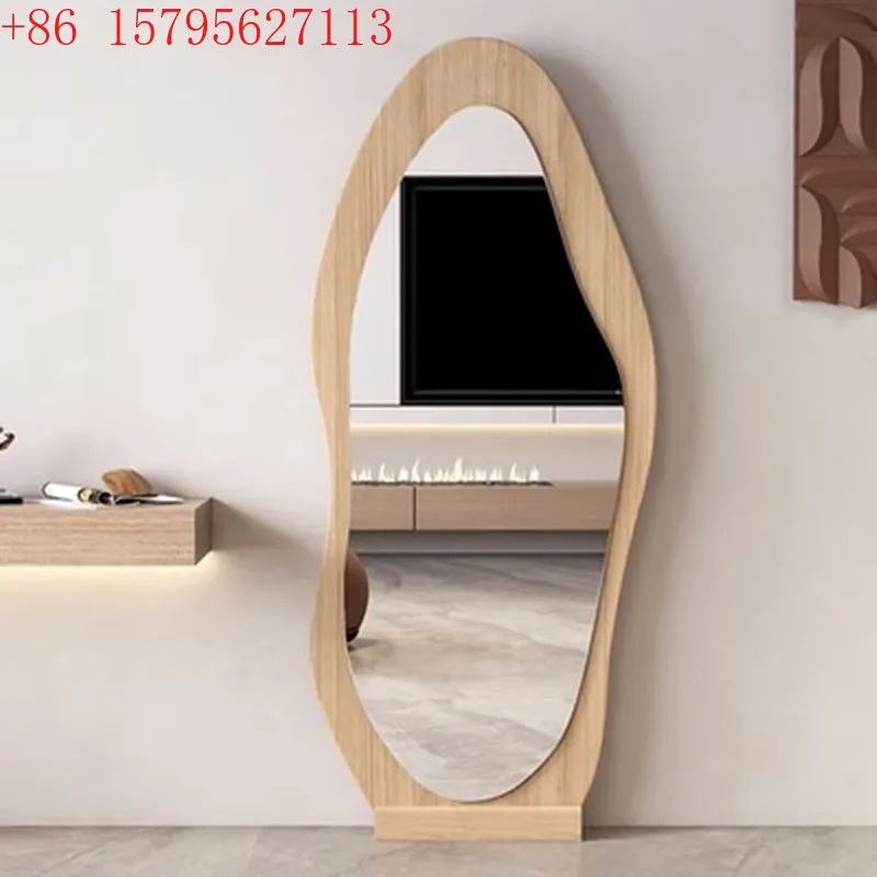 

Nordic full body floor mirror cloakroom clothing store home girls bedroom Internet celebrity fitting mirror wall dressing mirror
