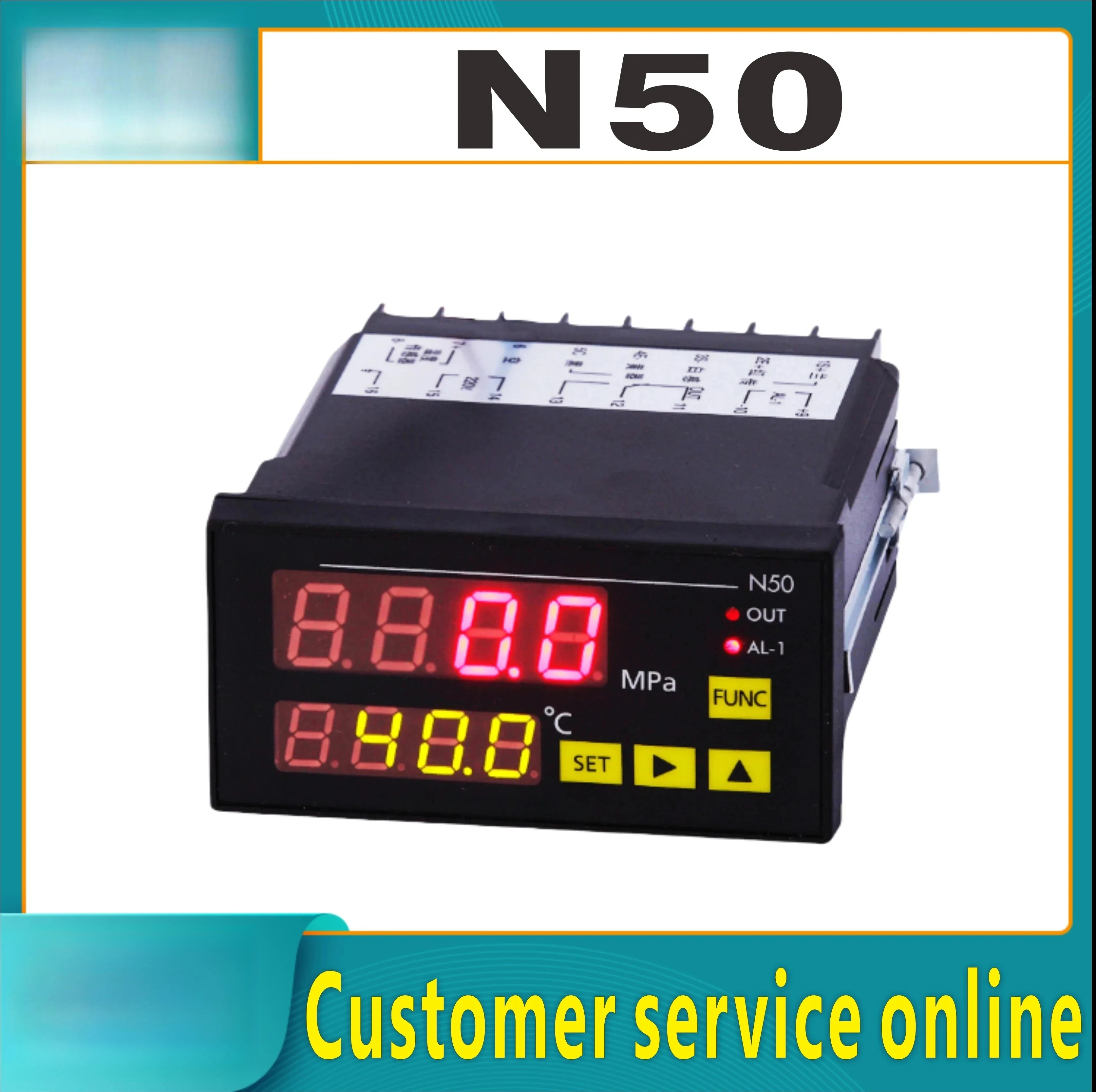 Indicador ZHYQ N60 N50 N10 2 mV/V-50MPa-K manómetro digital/medidor  temperatura