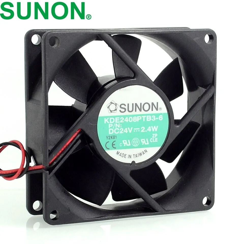 Per Sunon 80X80X25mm KDE2408PTB3-6 8025 24V 2.4W 80mm server inverter ventola di raffreddamento assiale