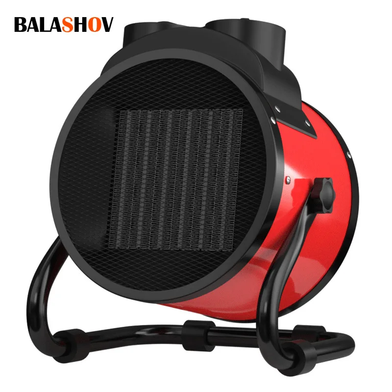 

Электрический вентилятор, 2000 Вт, портативный обогреватель, регулируемый термостат, 2 настройки нагрева + режим вентилятора, защита от перегрева и опрокидывания