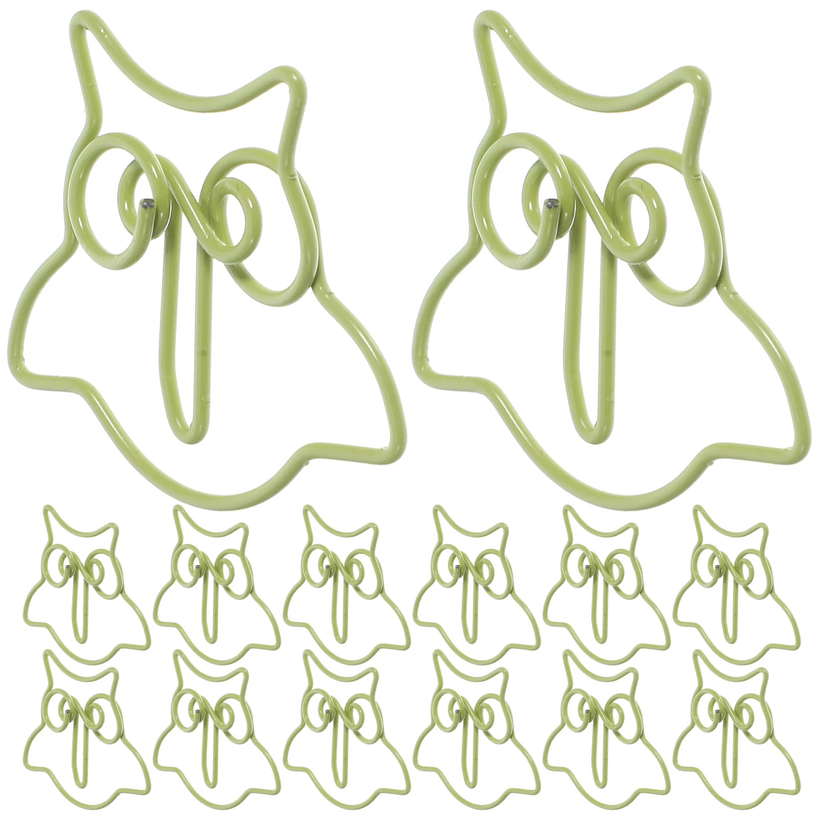 

50Pcs Fun Cute Paper Clips Owl Design Multi-Use Clips for Binding Documents Notes Notebooks Creative Stationery Accessories