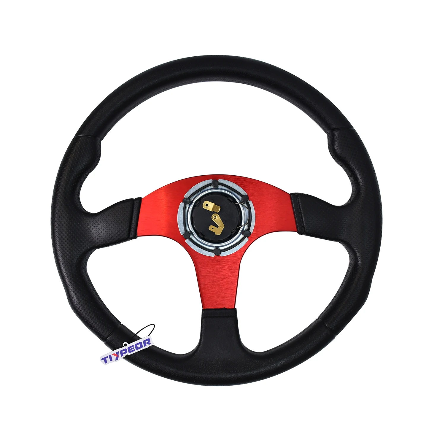 TIYPEOR 14 Inch PU Plastic Material Steering Wheel for Gaming Dirt Bikes 350mm Diameter