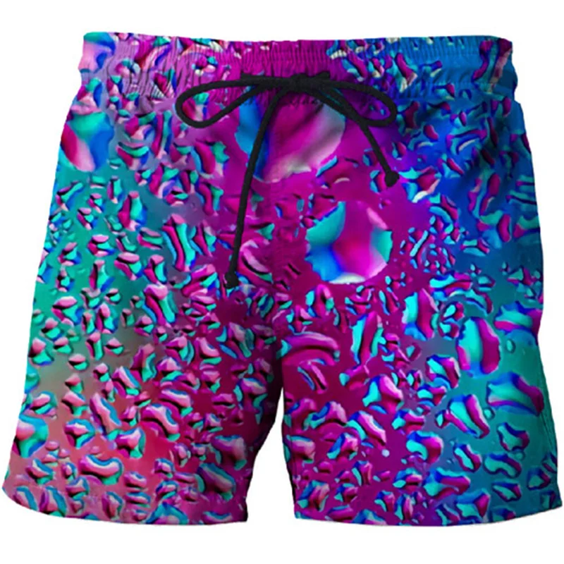 Short de bain imprimé en 3D pour hommes, short graphique d'art abstrait, short de bain, short de planche de gym, vêtements d'été, zones pour hommes