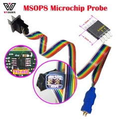 MSOP8 Microchip Probe TVSP8 Patch Dense Pin Burning Read Write Spring Thimble Automotive Car 8 Pin 0.65mm Pitch for Digiprog