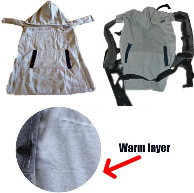 أ ​ الخريف الشتاء الدافئة الطفل حزام عباءة الرأس الرضع في الهواء الطلق المعطف عباءة قماط بطانية الطفل الناقل