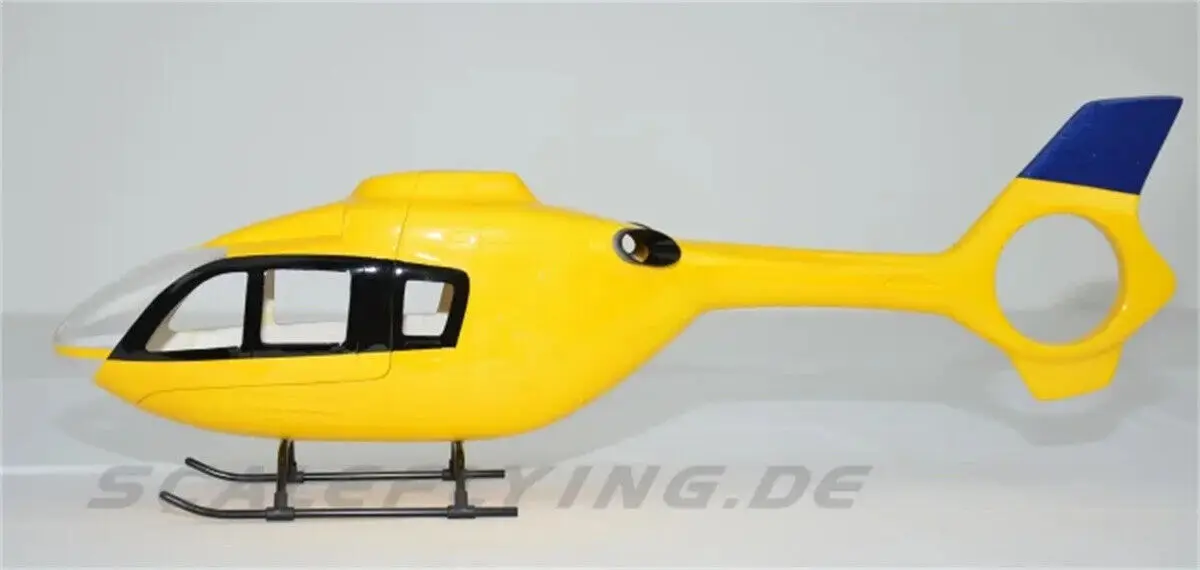 450 EC-135 Yellow RC Helicopter Pre-Painted Fuselage for Align T-REX450X/XL/SE