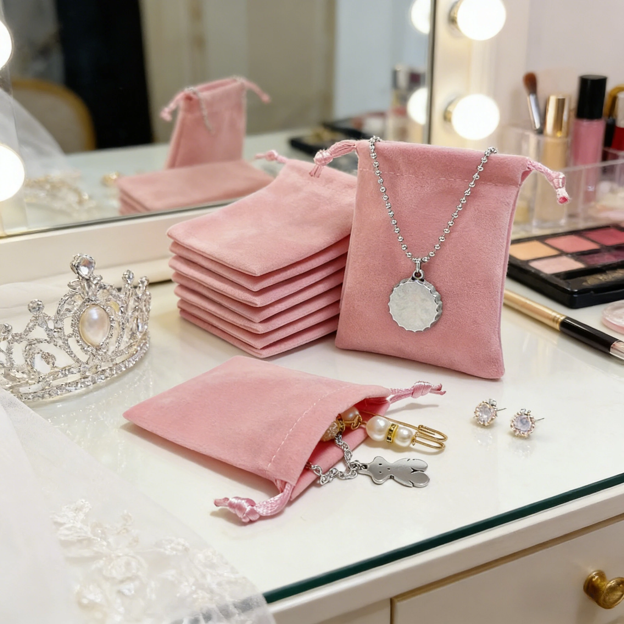 

10 шт. бархатных подарочных мешочков для украшений с завязками - мягкие мешочки для хранения свадебных сувениров, подарков на день рождения, памятных вещей на годовщину