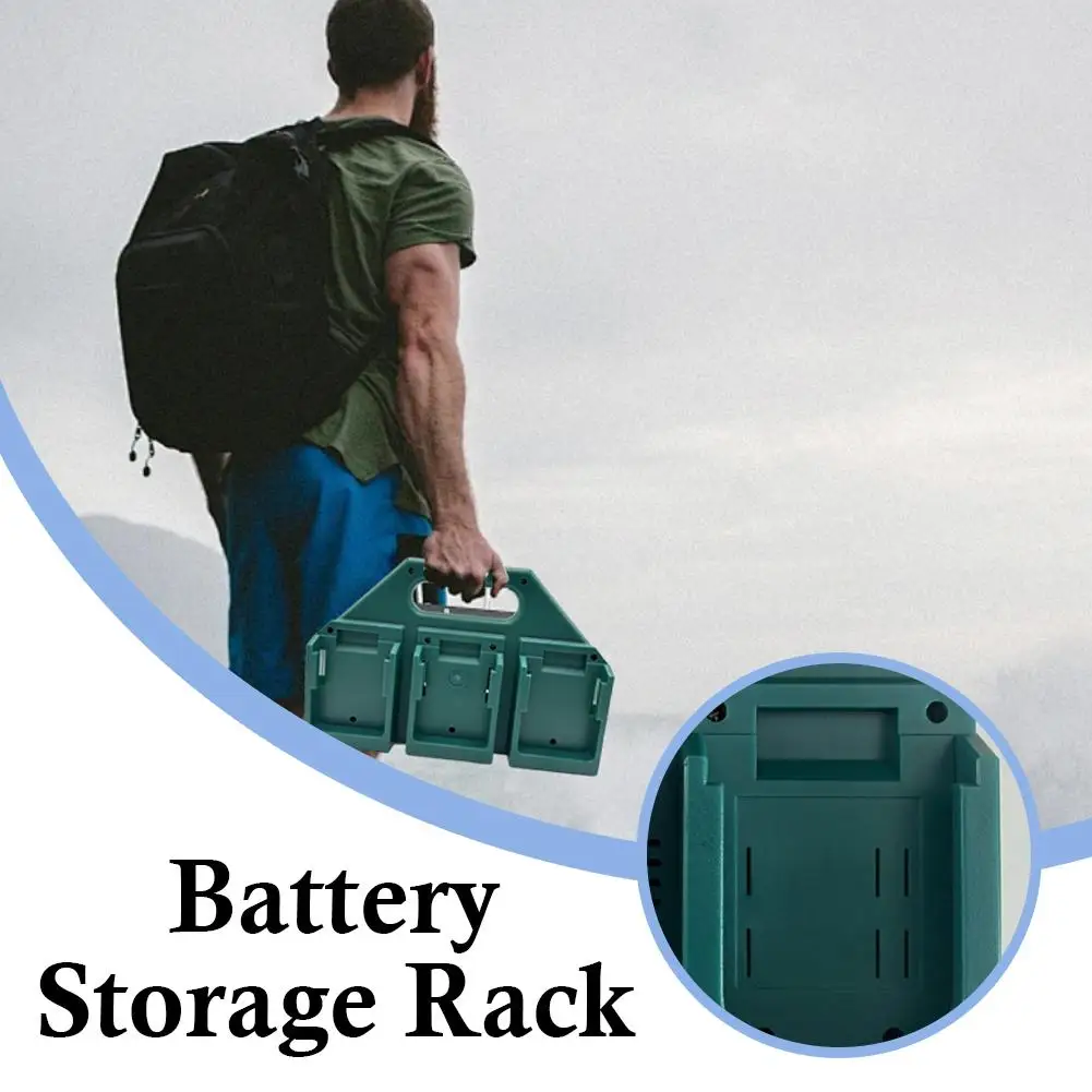 

Portable Stand Strong Drop-resistant for Makita 18V ﻿ ﻿Fixing Devices Battery Storage Rack 4 Slots/6 Slots 3D Printing Battery