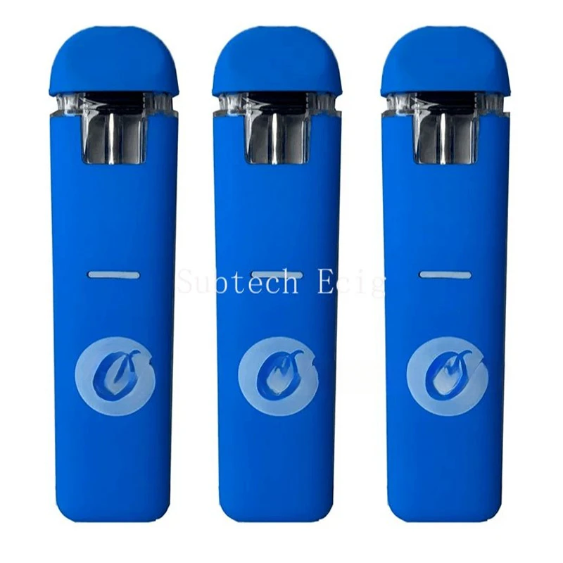 قلم Vape أزرق للبسكويت ، مجموعات سجائر إلكترونية ، 1 ملف سيراميك جراب فارغ ، جهاز تبخير ببطارية قابلة لإعادة الشحن للزيت السميك ، 10: 50