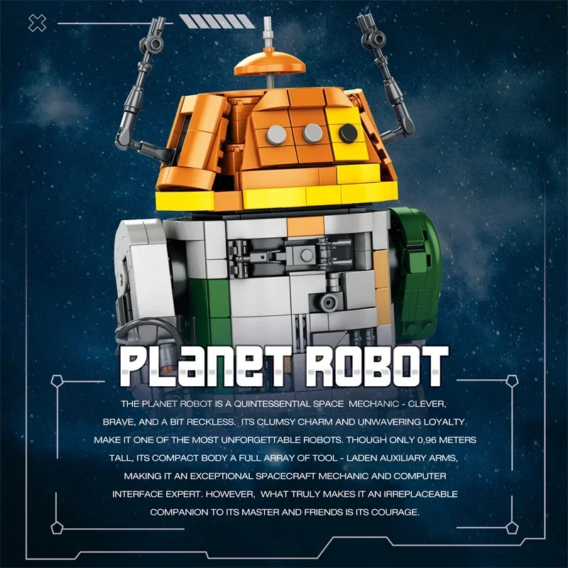 Blocs de construction de robots Chopper du film MOC C1-10P, 988 pièces, Robots de Combat spatiaux, modèle de figurine, jouets d'assemblage à monter soi-même, cadeau de collection pour enfants