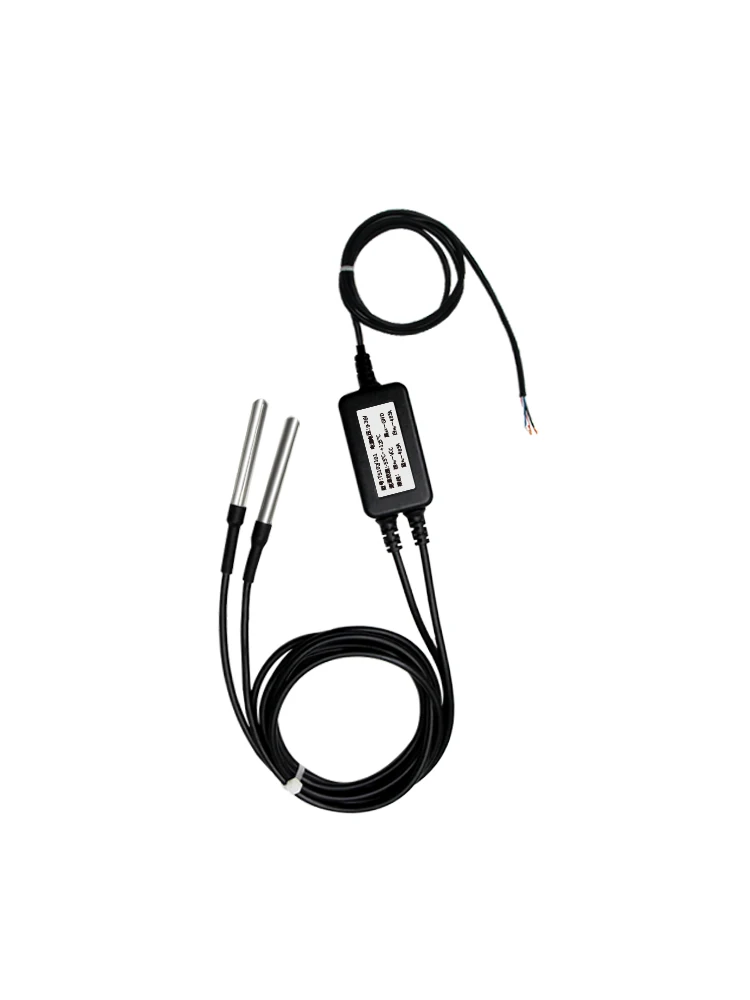 RS485 temperature sensor waterproof DS18B20 probe transmitter industrial temperature measurement Modbus acquisition module