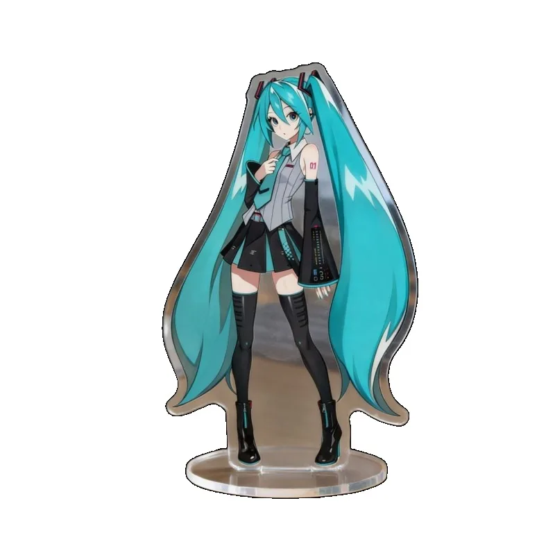 Hatsune Miku 10cm Acrylic Stand Cute Anime Character Standee HD Print Desktop Ornament Decor Collection Gift for Fans view 4