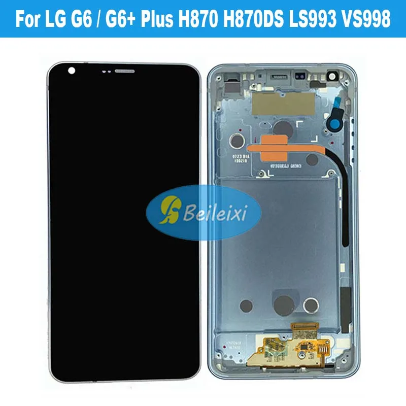 For LG G6 H870 H870DS LS993 VS998 US997 H872 H873U G600L G600K LCD Display Touch Screen Digitizer Assembly For LG G6 Plus G600LP