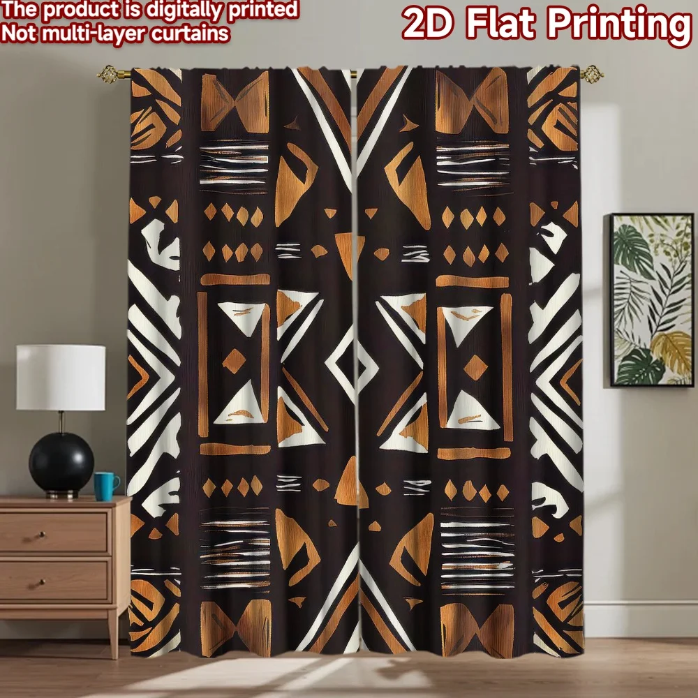 

1pc 2D flat Photography Backdrop Photography Banner Geometric Tribal Design 100% Polyester Party & Holiday Decor Use for