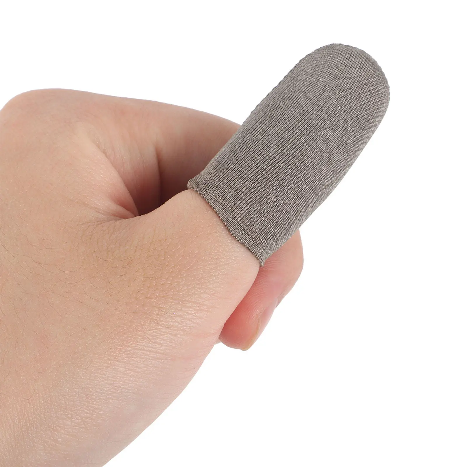 

10Pcs Sweat-Resistant Finger Protectors Breathable Nylon Gaming Thumb Sleeves Anti-Skid Finger Covers Mobile Game Supplies