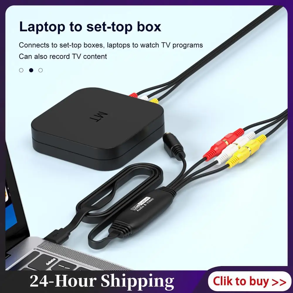 Video Capture Card SB2.0 VHS To DVD Converter Convert Analog Video To Digital Audio Video Game Record Capture Card PC Adapter