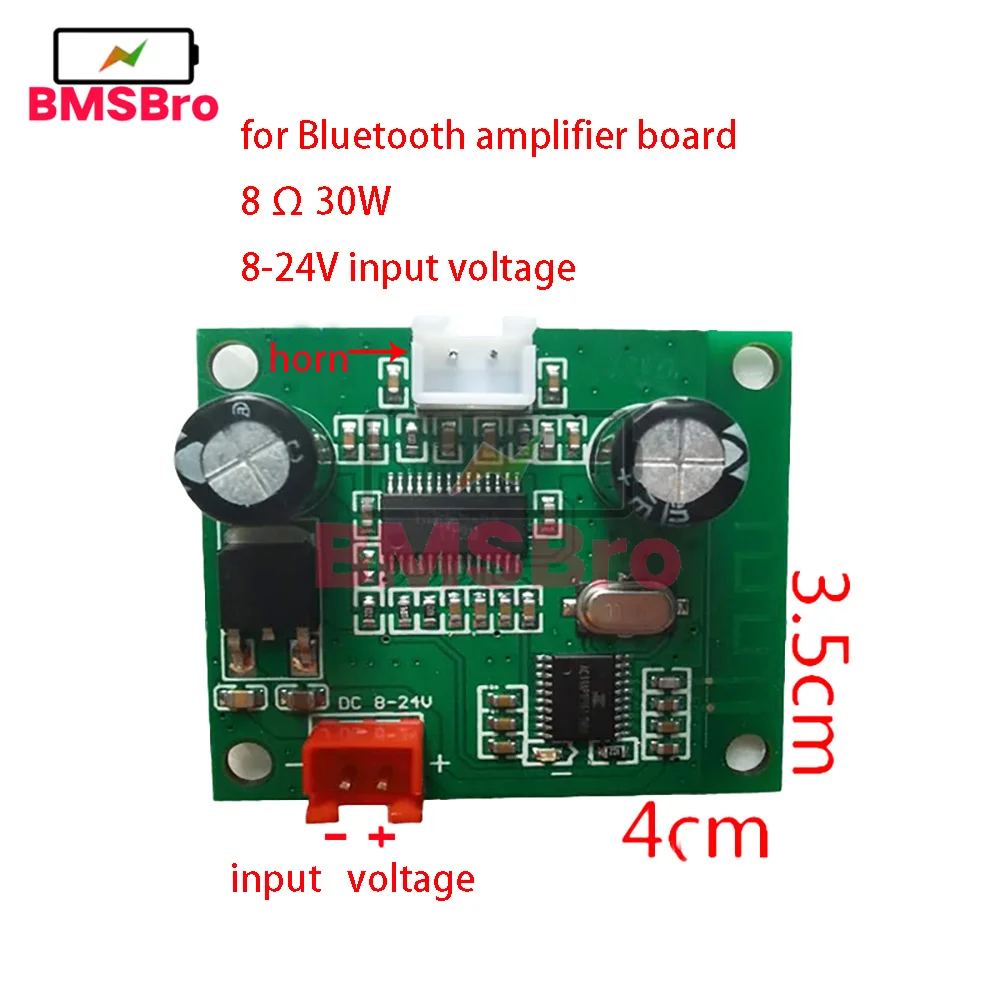 2PCS TWS Bluetooth 5.0 Audio Receiver Board 30W+30W Auto Pair Bluetooth Power Amplifier DC 8-24V for Car Speaker Subwoofer DIY