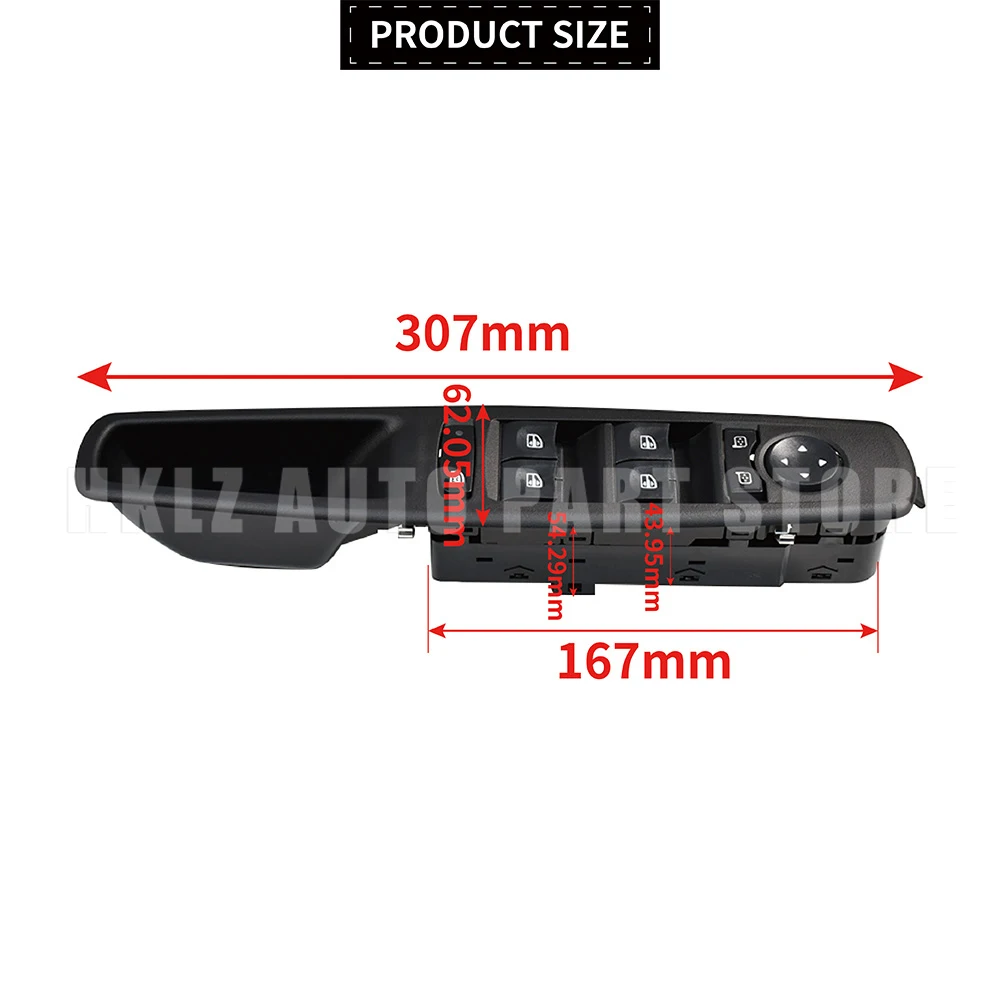 For Renault Fluence Megane Laguna 2010-2016 Driver Side Window Switch 254000008R Front Left Electric Button Replacement