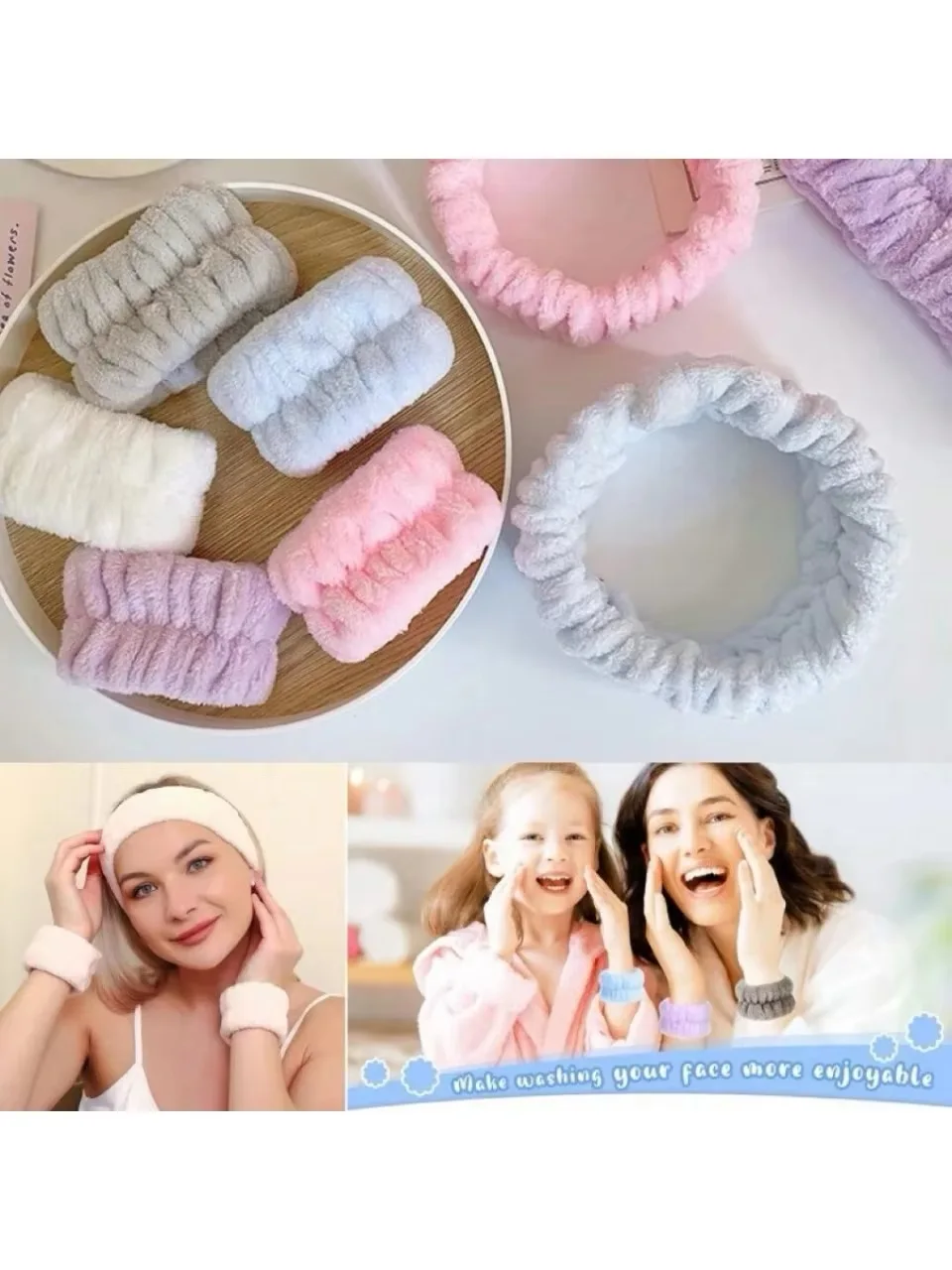 

Bear and Rabbit Hair Bows for Women, Bath Bands, Red and Pink Coffee Strawberry Accessories, Hair Clips for Kids