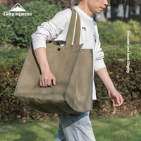CAMPINGMOON BC-40 Large Size Canvas Firewood Wood Carrier Bag Log Storage Camping  Holder Durable Carry Bag Double Handles