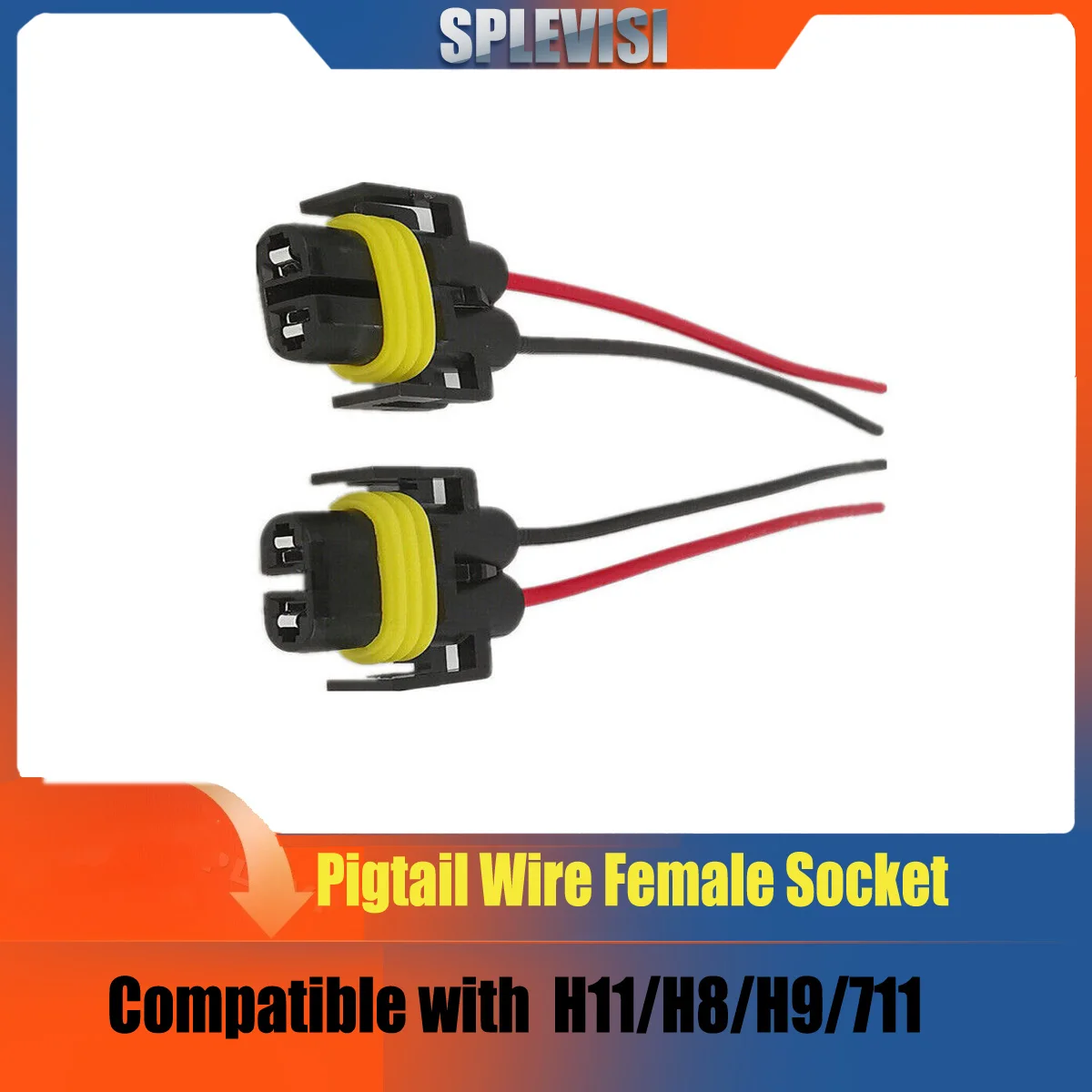 

H8/H9/H11 Wiring Harness Socket Car Wire Connector Cable Female Plug Adapter for Foglight Head Light Lamp Bulb Light