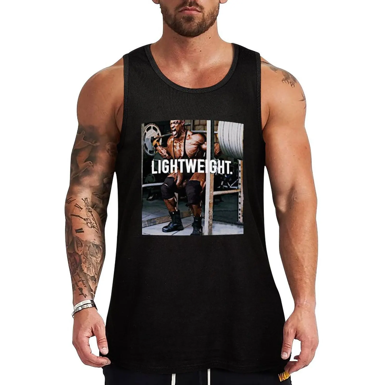 Lightweight Ronnie Coleman Tank Top Casual Work Tank Top Utility Sleeveless Shirt
