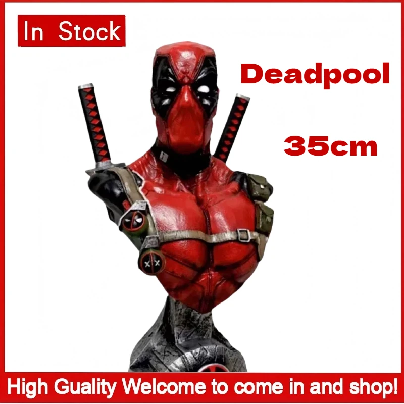 

Deadpool Half Body Bust Resin Gk Statue Collectible Model Figure Desktop Decoration Ideal Gift For Adult Men Collection