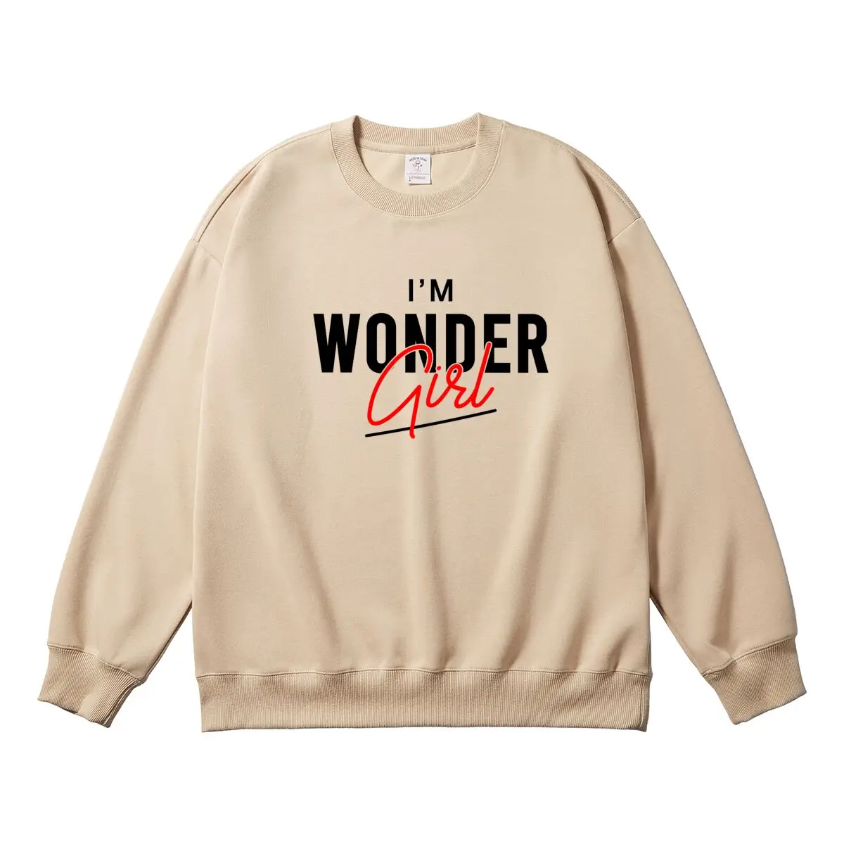 Oversized Women's Pullover New Graphic Woman Tops Female Sweatshirt Round Neck Long Sleeve Autumn Thick Clothes