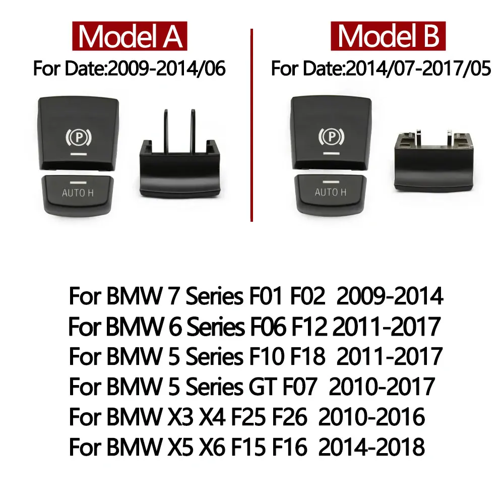 Electronic Parking Brake Switch Auto H Button Replacement For BMW 5 7 X3 X4 X5 X6 F Series F01 F02 F10 F18 F12 F15 F16 F25 F26