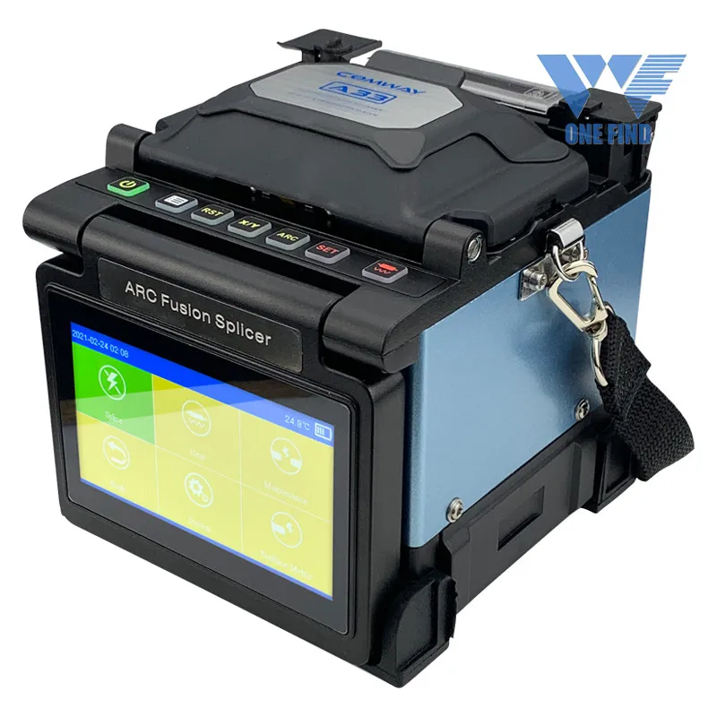 USA 4.3 inch touch screen Comway optical fusion splicer A33 5s fast splicing 15s heating updated from COMWAY A3