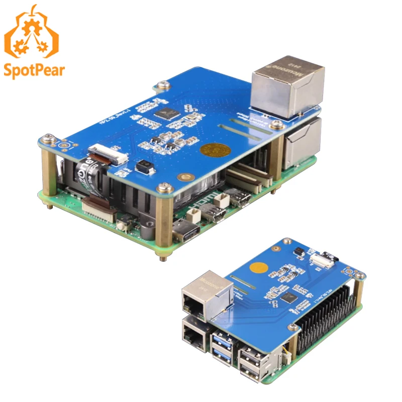 

MP2.5G Raspberry Pi 5 PCIe to 2.5G Ethernet HAT Pi5 RTL8125