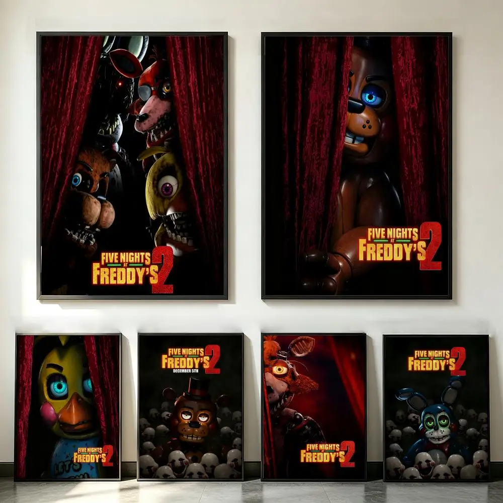 game Five Nights at Freddy's Poster Poster HD Trendy SelfAdhesive Wall Art Print For Living Room Bedroom Dorm Office Home Gift