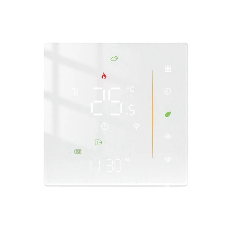 TUYA Smart Thermostat Programmable Home Heating Thermostat Wifi Water Floor Heating Thermostat Temperature Controller White