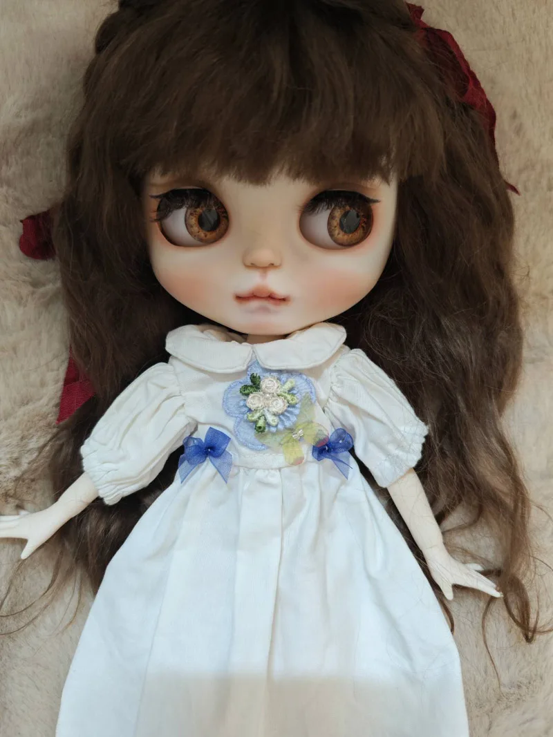 2025 vintage style 1pcs Blythe one-piece dress 1/6 30cm(Fit for Pullip,Ob22/24/26, Licca)