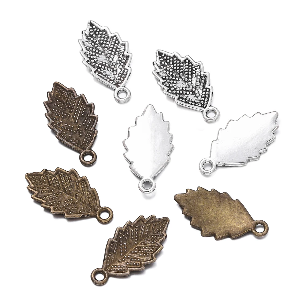 

20pcs/lot Fashion Antique Tree leaf Pendant Vintage Metal Charms for DIY Bracelets Necklace Jewelry Making Findings Accessories