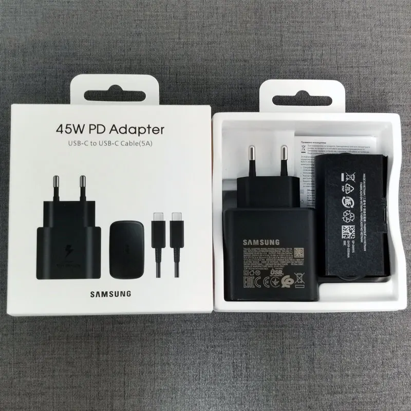 Samsung 45W Charger Super Fast Charge Adapter For Galaxy Z Flip Fold 6 5 4 3 S24 S23 S22 S21 S20 Not