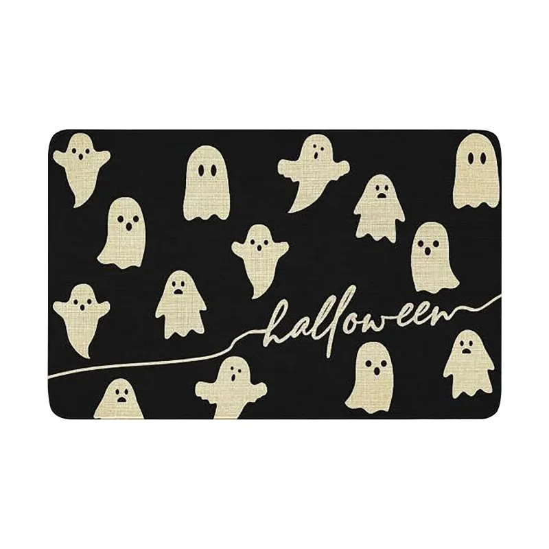 Halloween Cartoon Ghost Door Mats for Bathroom Bedroom Entrance Mat‌ Festival Home Decoration Anti-slip Carpets Floor Mats